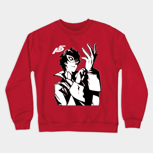 Persona 5 Joker Crewneck Sweatshirt by OtakuPapercraft